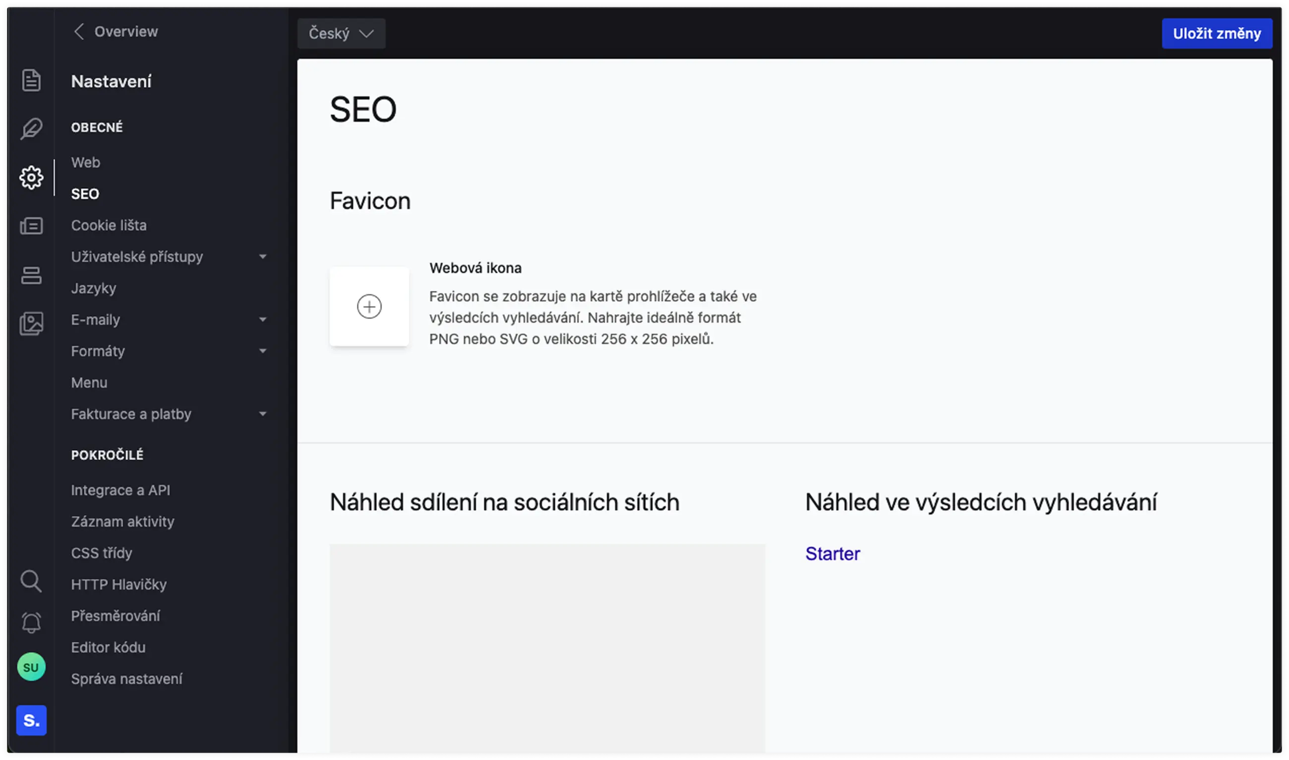 Nastavení favicon na webu v solidpixels administraci